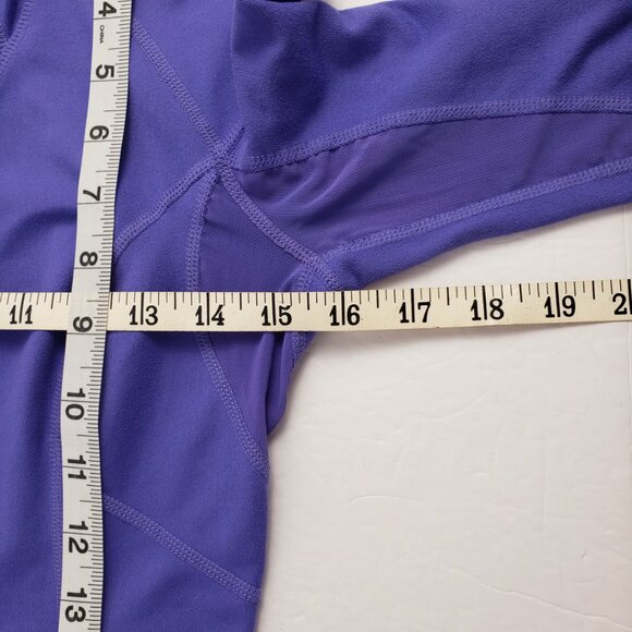 Zella XS Purple Hooded Jacket Womens Thumb Slits Device Cord Venting Fall Coat - Picture 13 of 16